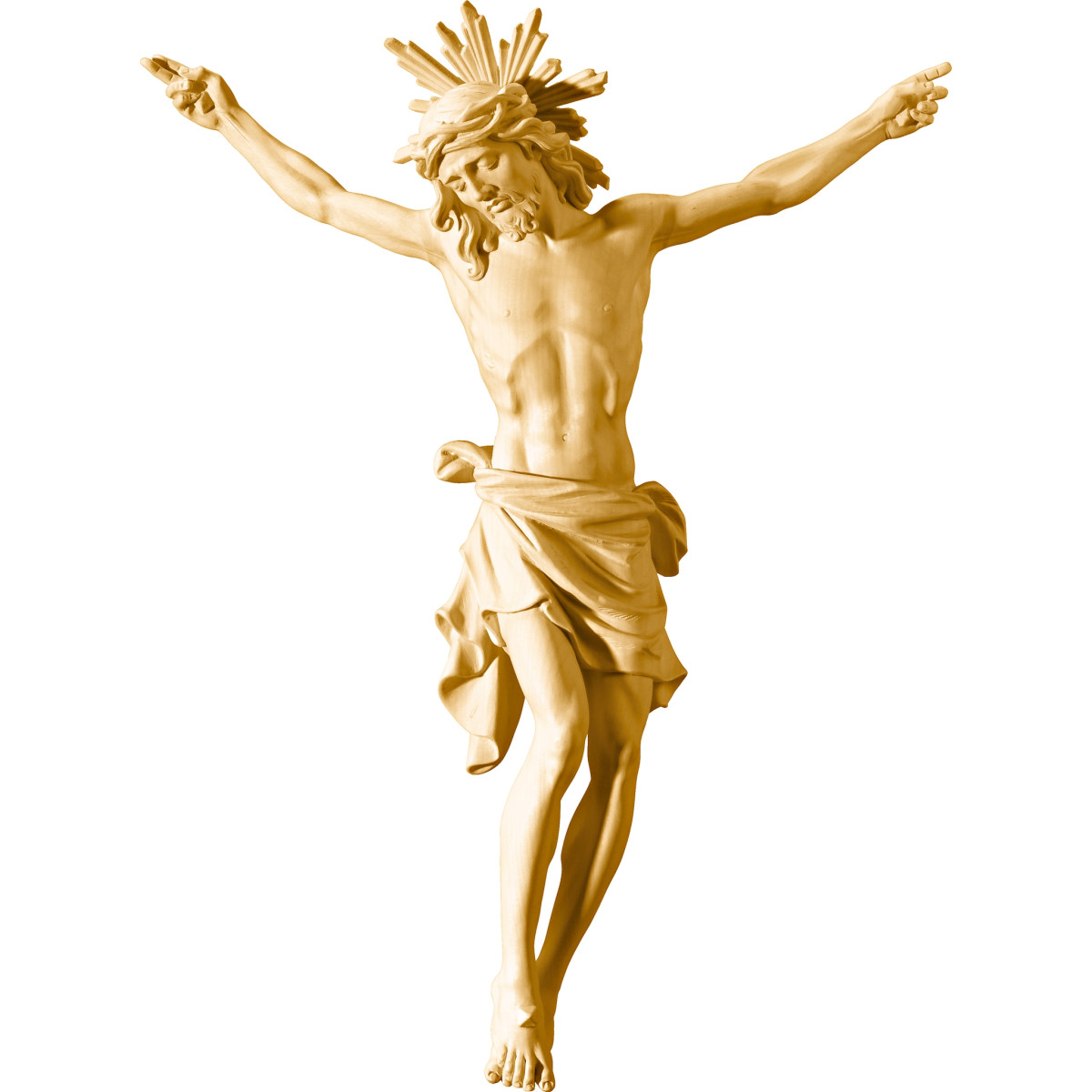 Cristo Pisa con aureola